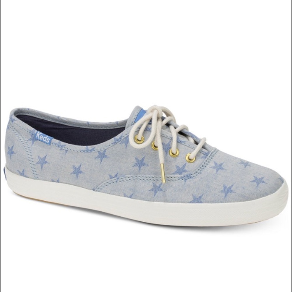 Keds Womens Shoes Champion Star Chambray Mahogany
